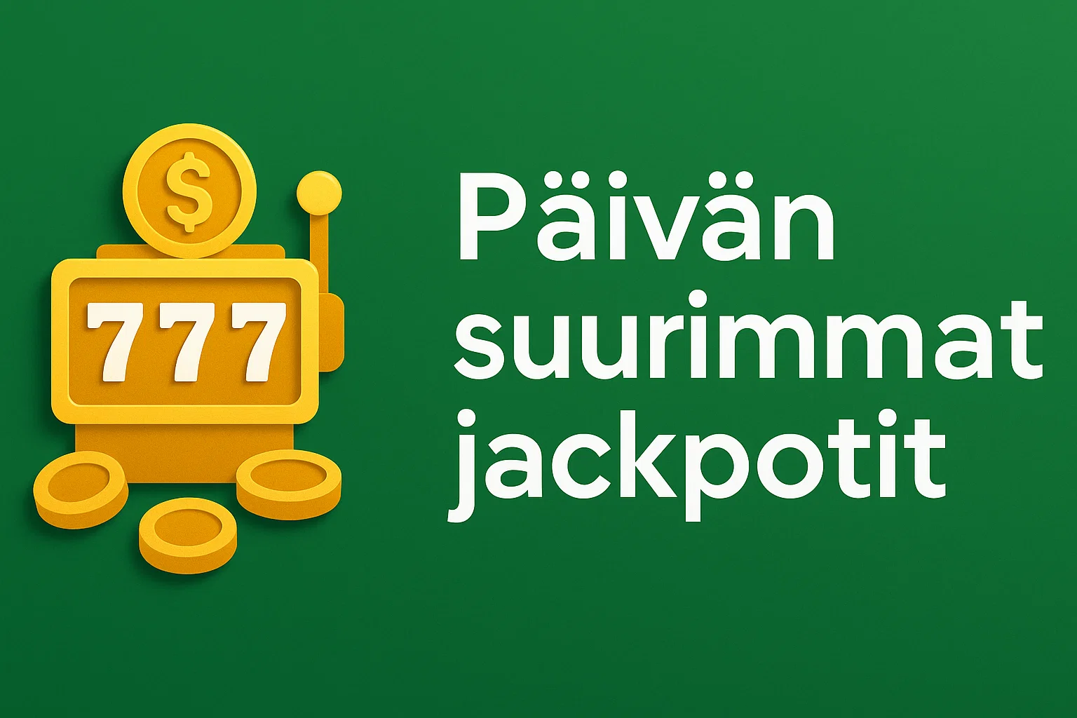 Päivän suurimmat jackpotit